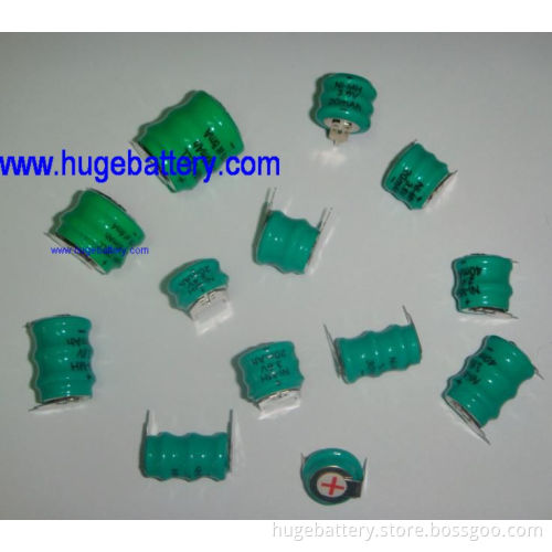2013 Hot-Sale NiMH with Pins Button Cell Battery